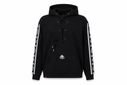 Womens UK Size 10 Kappa Black Pullover Hoodie