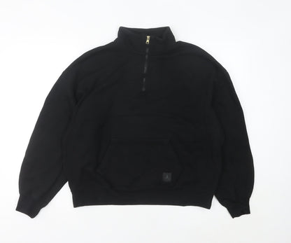 Jordan Womens Black Size 6 Pullover 1/2 Zip Sweatshirt
