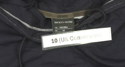 Skechers Women’s Blue Pullover Hoodie Size 10 Long Sleeve Graphic