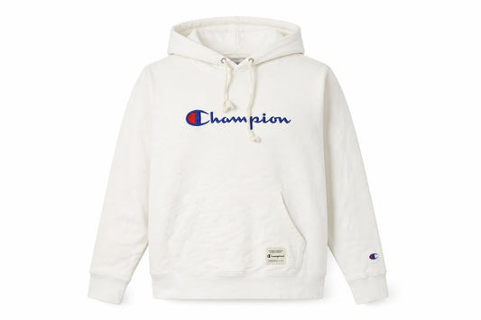 Womens UK Size M Champion White Pullover Hoodie