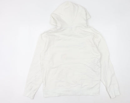 Champion Women's White Pullover Hoodie Medium Logo Sportswear