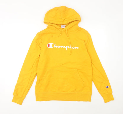 Champion Womens Yellow Pullover Hoodie Size 16 Regular Fit