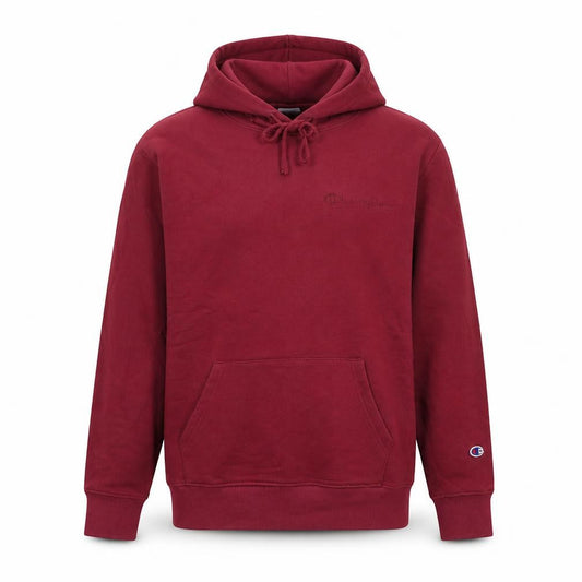 Front view of Champion unisex adults red pullover hoodie xl regular fit sportswear