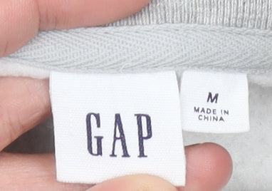 GAP Women's Grey Medium Sweatshirt Logo Crew Neck Pullover Casual