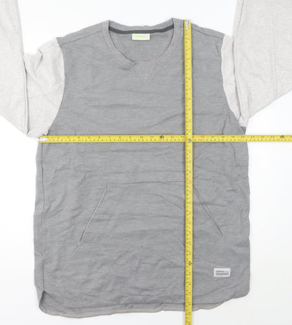 Adidas Neo Women's Grey Sweatshirt Size 16 UK Crew Neck Long Sleeve