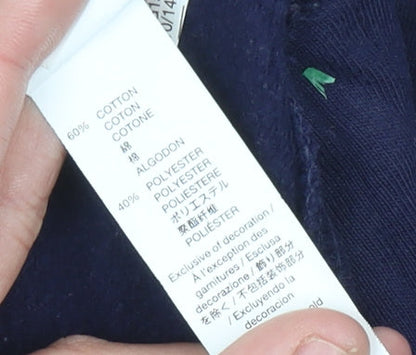 GAP Women’s Blue Pullover Hoodie M Long Sleeve Casual Logo Sweatshirt