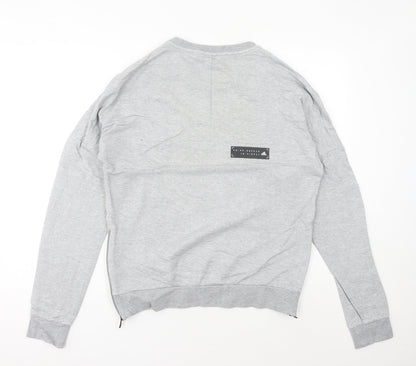 Adidas Womens Grey Beige Sweatshirt Size 14 Pullover Raglan