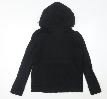 Adidas Women’s Black Trefoil Pullover Hoodie Size 10 Regular Fit