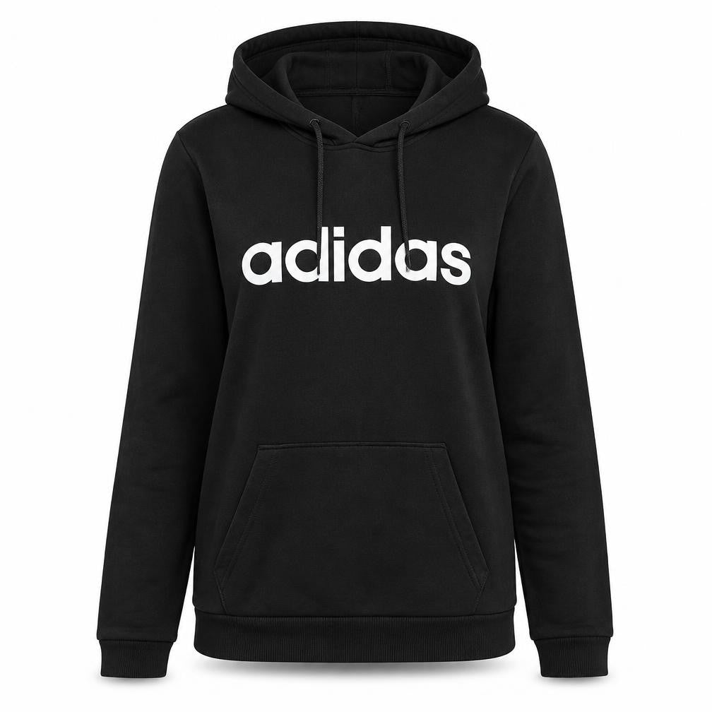 Womens UK Size 8 adidas Black Pullover Hoodie