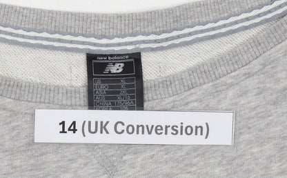 Womens UK Size 14 New Balance Grey Pullover Sweatshirt