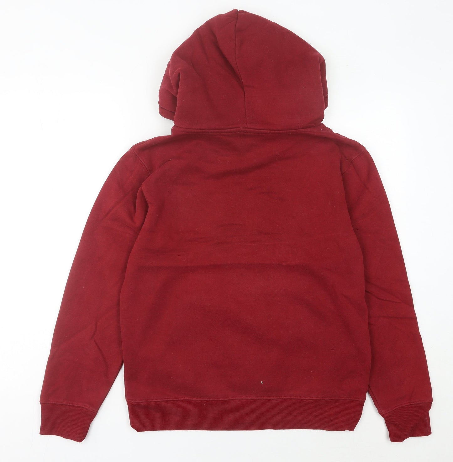 Champion Womens Red Pullover Hoodie Medium Logo Sports Casual