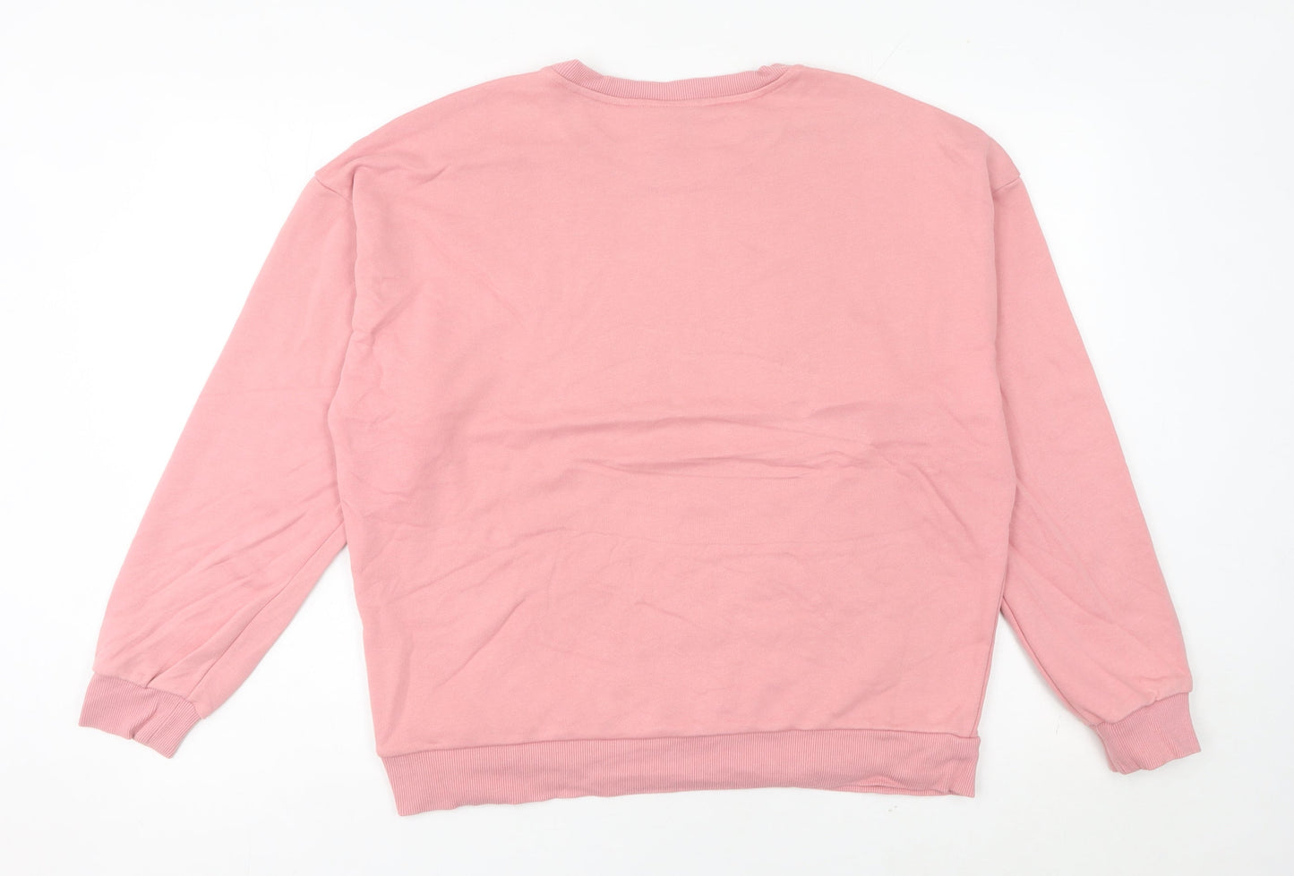 Nike Women’s Pink Pullover Sweatshirt M Logo Crew Neck Long Sleeve