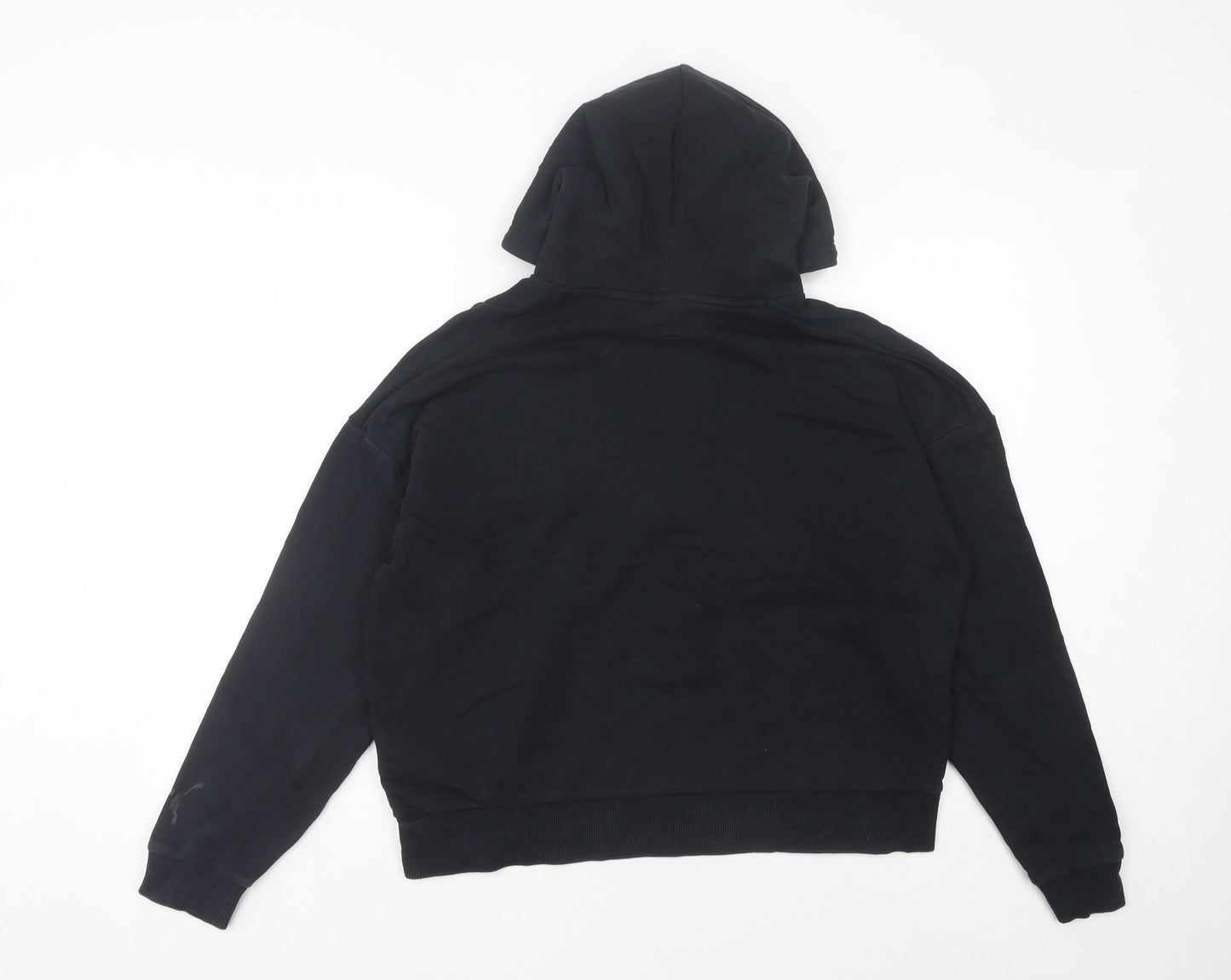 Puma Women’s Black Pullover Hoodie Size 12 Regular Fit Sportswear