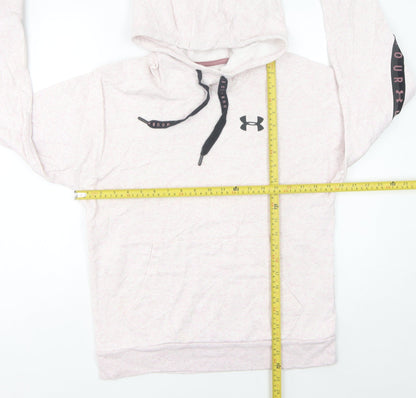 Womens UK Size 6 Under armour Pink Pullover Hoodie
