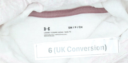 Womens UK Size 6 Under armour Pink Pullover Hoodie