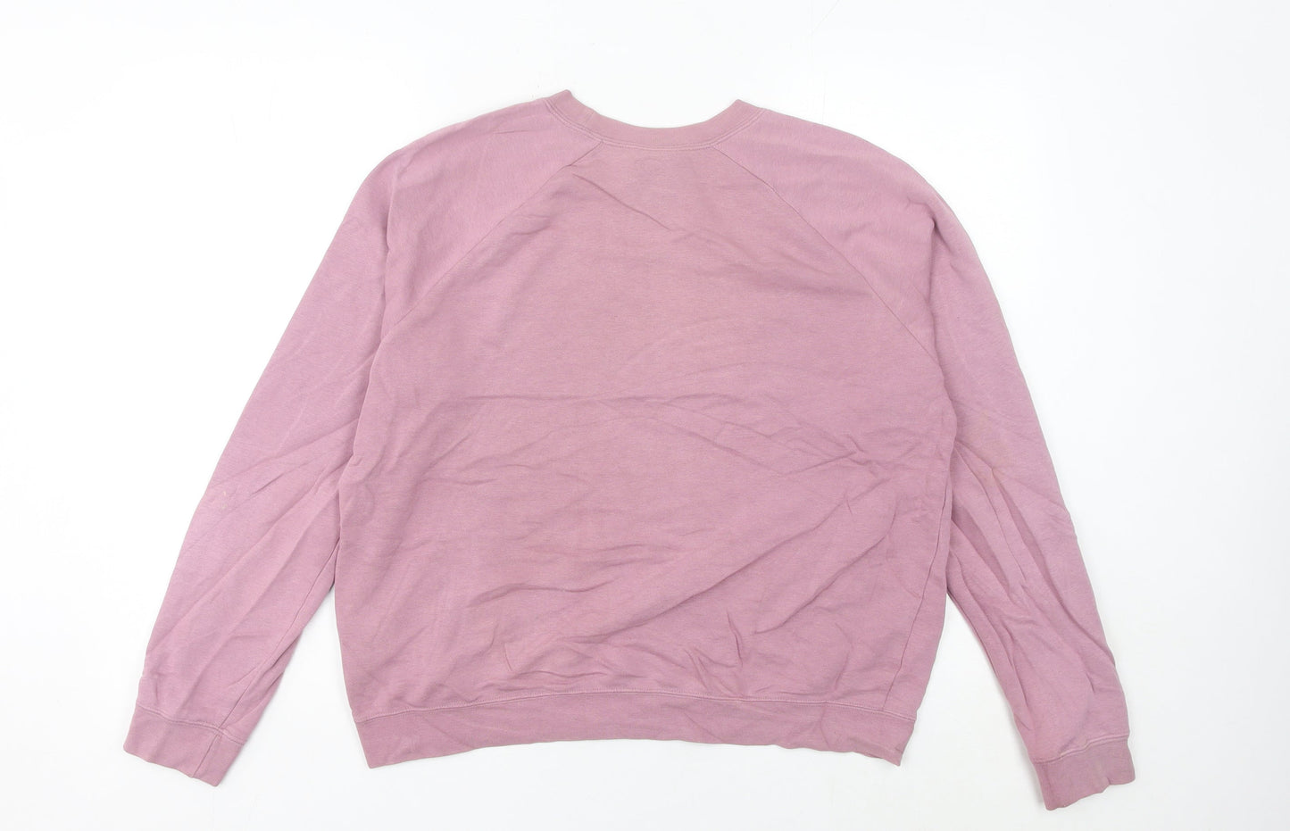 Nike Women’s Pink Logo Sweatshirt UK 12 Pullover Long Sleeve