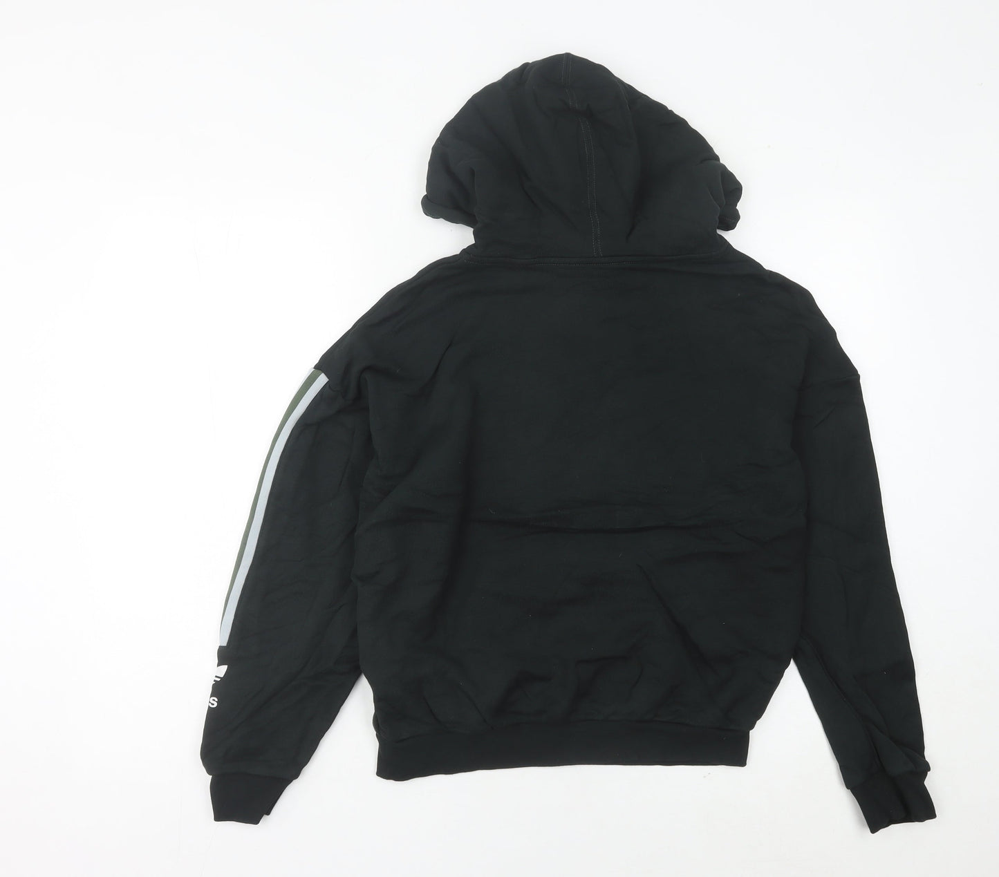 Adidas Women’s Black Pullover Hoodie Size 8 UK Regular Fit Long Sleeve