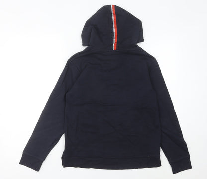 Fila Women's Blue Pullover Hoodie Size 8 Logo Embroidered Casual