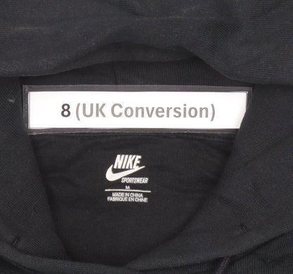 Nike Womens Black Hoodie Size 8 Pullover Sportswear Sweatshirt