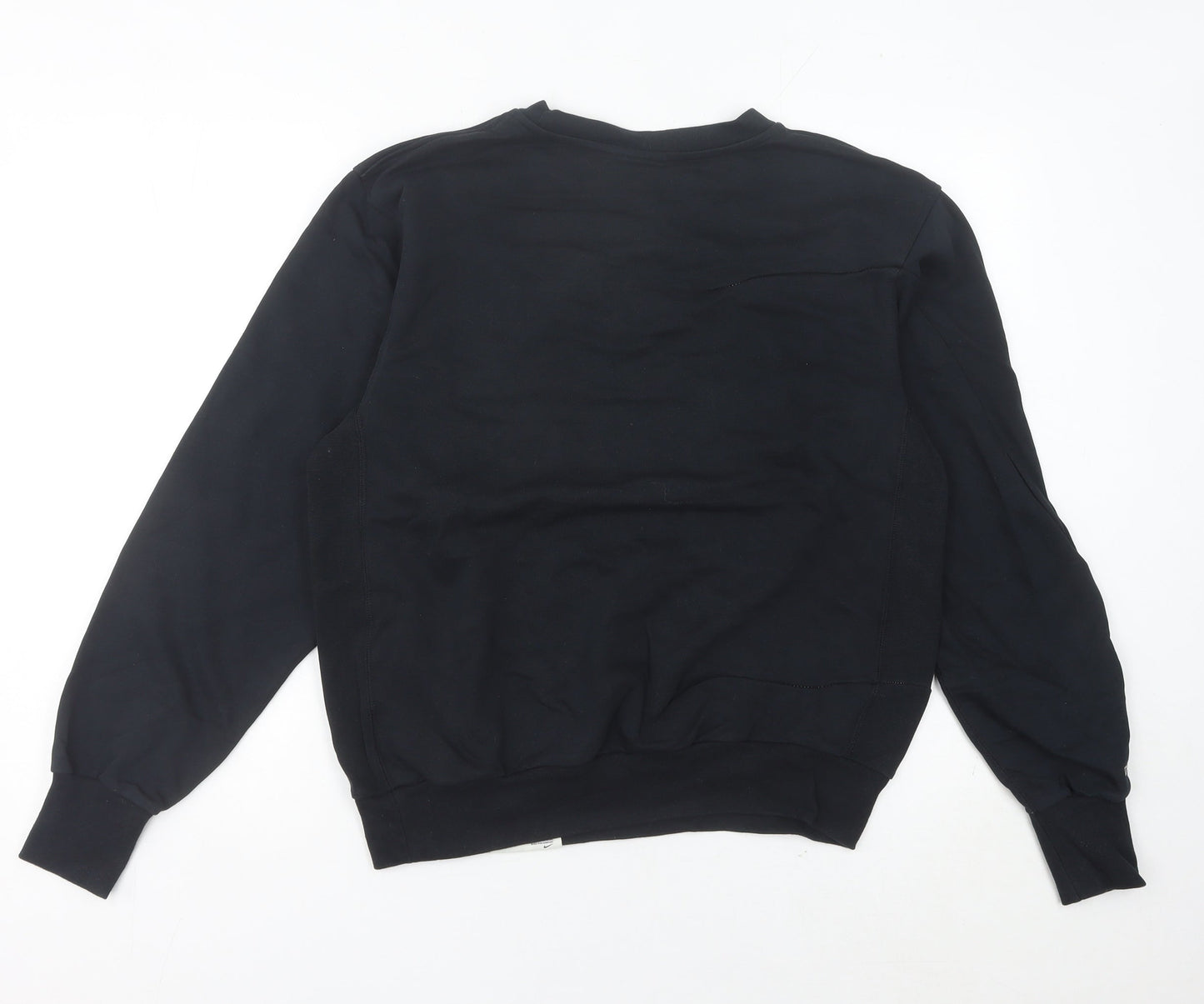 Nike Women’s Black Sweatshirt Size 8 UK Cotton Blend Dri-Fit