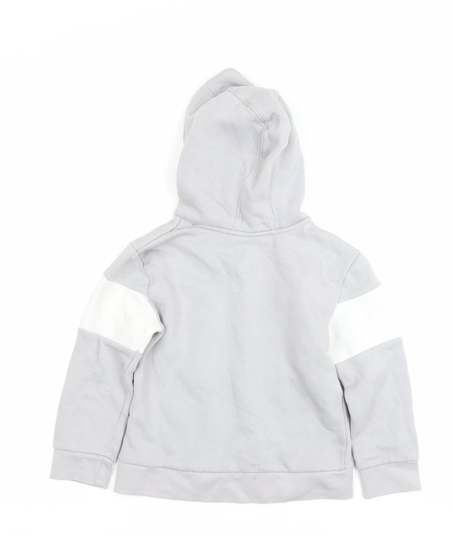 Reebok Boys Grey Pullover Hoodie 4-5 Years Sports Graphic Logo