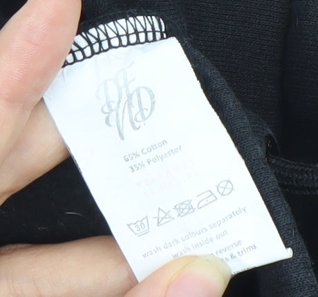 SikSilk Men’s Black Sweat Shorts L Casual Jersey Drawstring