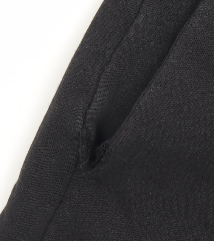 SikSilk Men’s Black Sweat Shorts L Casual Jersey Drawstring