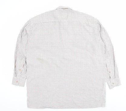 Taylor & Butler Mens Multicoloured Check Shirt L Long Sleeve Cotton