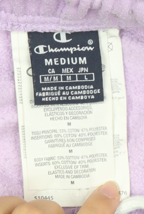 Champion Men's Purple Medium Sweat Shorts Elastic Waist Casual