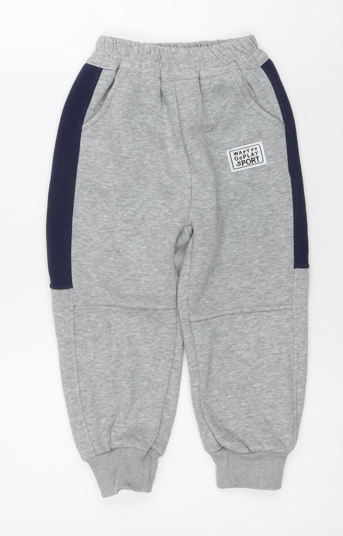 ABCKIDS Boys Grey Jogger Trousers 9-10 Years Elastic Waist Activewear