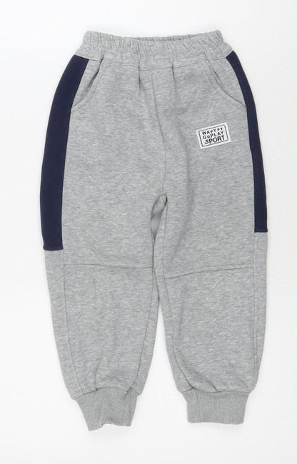 ABCKIDS Boys Grey Jogger Trousers 9-10 Years Elastic Waist Activewear