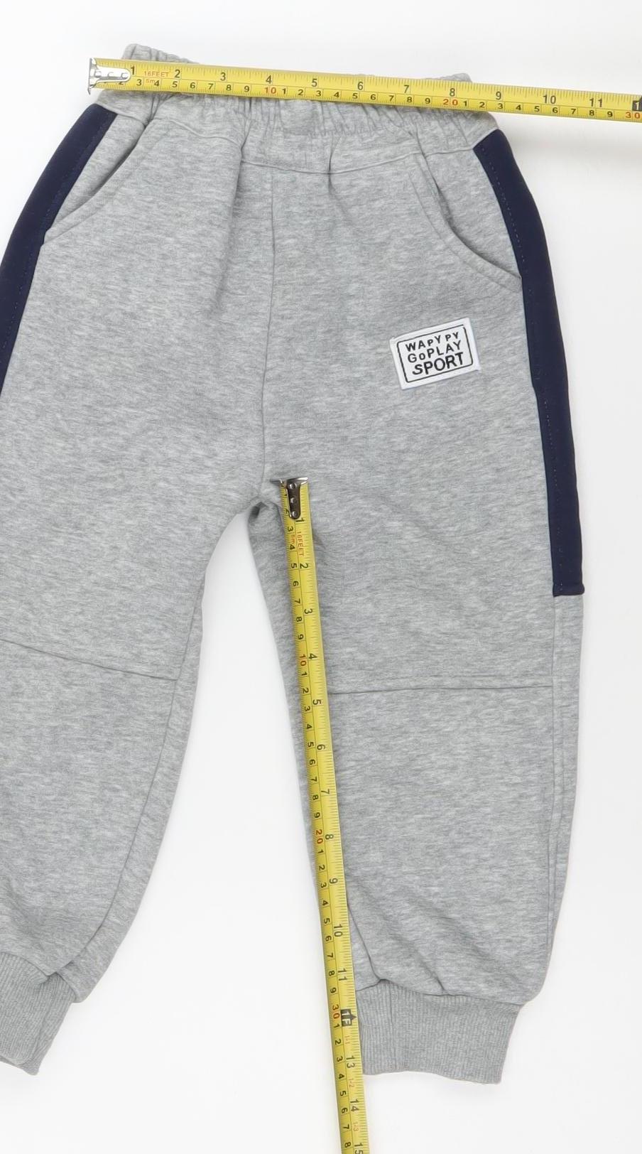 ABCKIDS Boys Grey Jogger Trousers 9-10 Years Elastic Waist Activewear