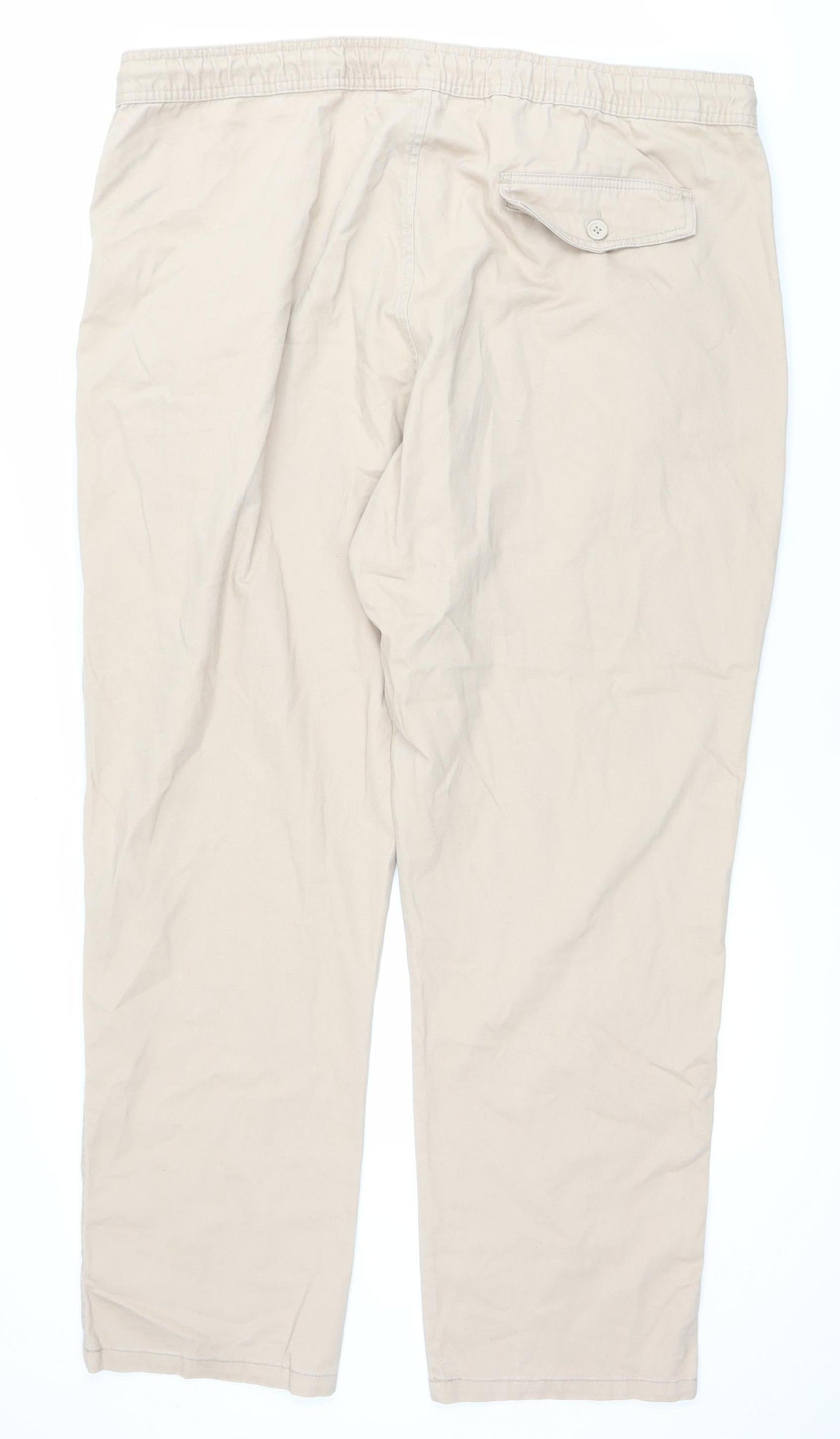 Premier Man Beige Cotton Blend Men’s Chino Trousers Size 42 Regular