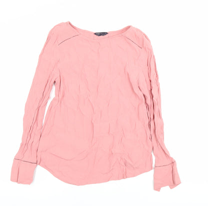Womens UK Size 8 Marks and Spencer Pink Tunic Blouse