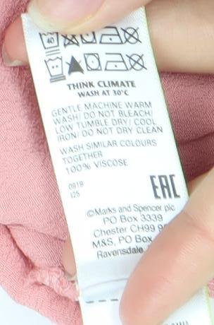 Womens UK Size 8 Marks and Spencer Pink Tunic Blouse