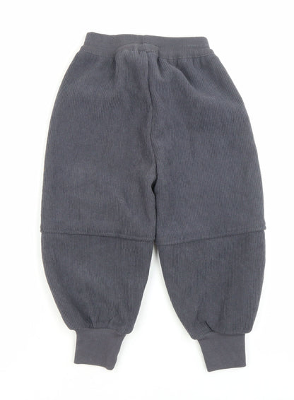 Disney Boys Grey Jogger Trousers 5-6 Years Cotton Casual Activewear