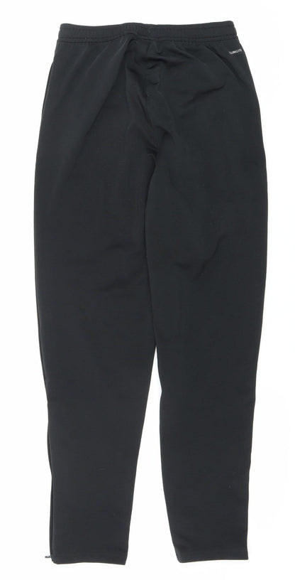 Adidas Men’s Black Track Pants Slim Fit Size S Activewear Tapered