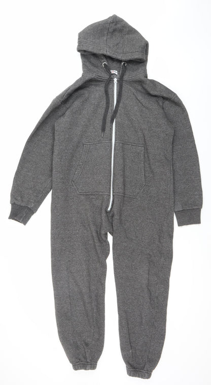 A2Z 4-Kids Boys Grey Full Zip Hoodie Onesie 11-12 Years Polyester Cotton
