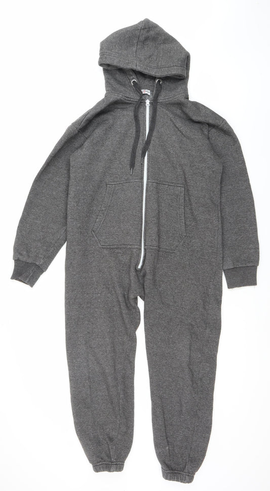 A2Z 4-Kids Boys Grey Full Zip Hoodie Onesie 11-12 Years Polyester Cotton