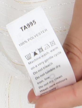 Womens UK Size 18 Anthology White Tunic Blouse
