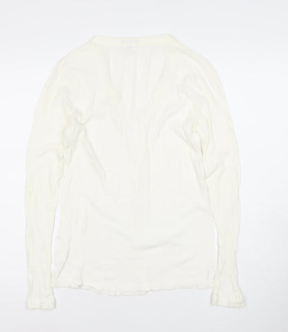 Gap Women’s Ivory Long Sleeve Cotton Blouse XL