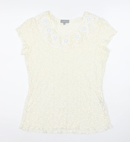 Womens UK Size 18 Marks and Spencer Ivory Tunic Blouse