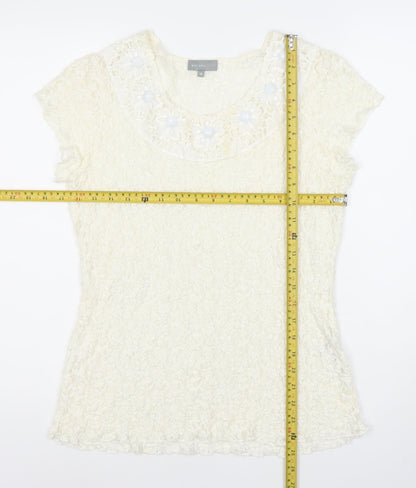 Womens UK Size 18 Marks and Spencer Ivory Tunic Blouse