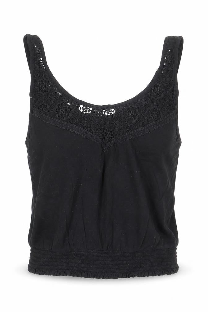 Womens UK Size 10 New Look Black Camisole Tank