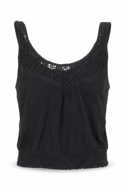 Womens UK Size 10 New Look Black Camisole Tank