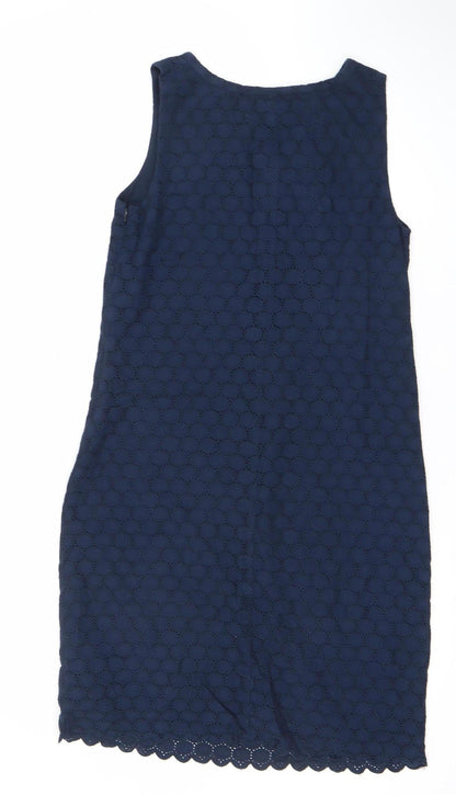 Gap Women’s Blue Cotton Lace Sleeveless Shift Dress Size 4