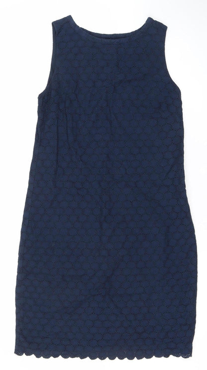 Gap Women’s Blue Cotton Lace Sleeveless Shift Dress Size 4
