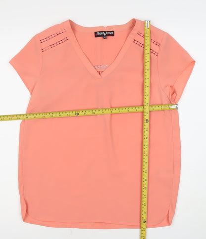 Womens UK Size 10 Rant & Rave Pink Tunic Blouse