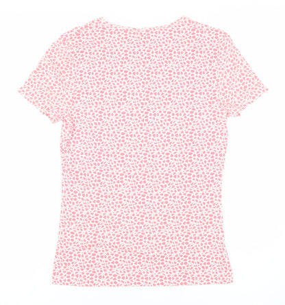 Womens UK Size 8 Marks and Spencer Pink Basic T-Shirt