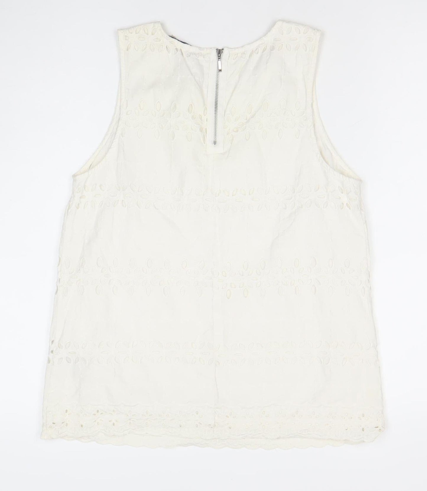 Womens UK Size 10 Marks and Spencer Ivory Tunic Blouse